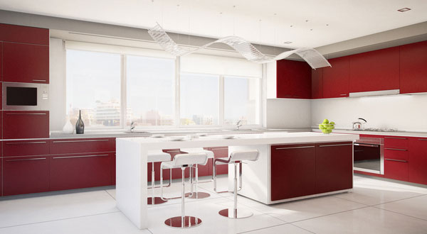 Red Kitchen Design