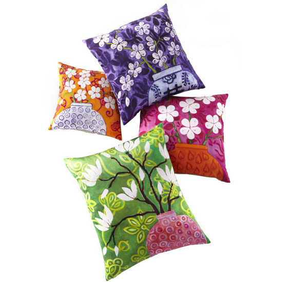 Colorful Floral Pillows