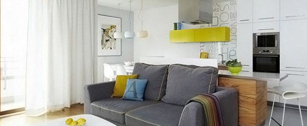 The Vibrant Colors of the Interior of the Apartment in Warsaw, Poland