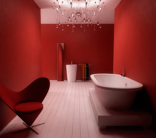 15 Stunningly Hot Red Bathroom Designs Home Design Lover