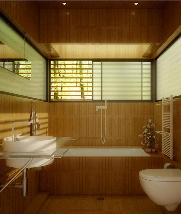 Bathroom in the Woods