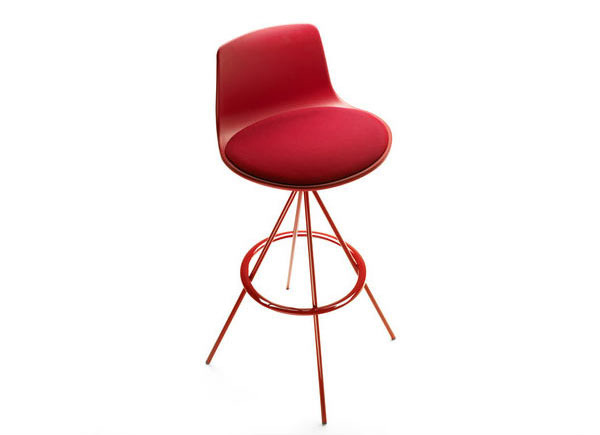 Red barstools