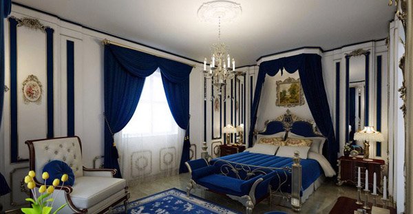 Royal Blue Bedroom Desins - Home Design Style