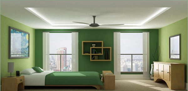 Green Bed Room