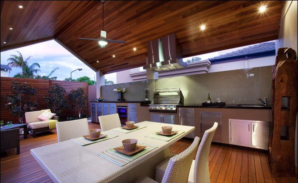 Contemporary Outside Kitchen