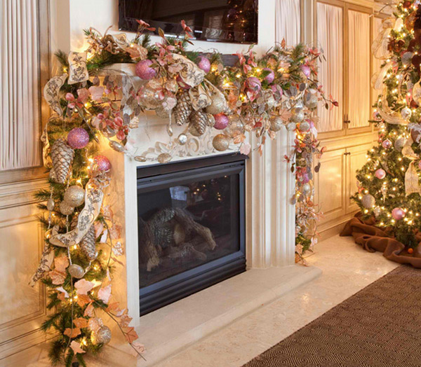 christmas fireplace designs