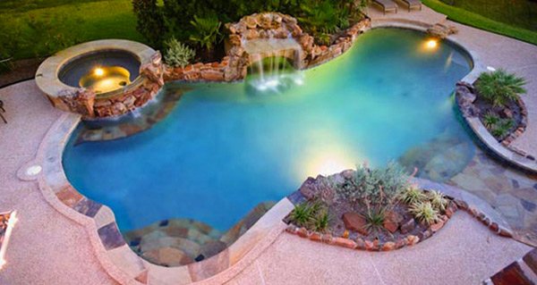 15 Fabulous Swimming Pool with Spa Designs | Home Design Lover