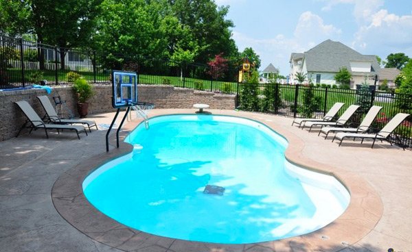 Figure 8 Pools with Basketball Ring