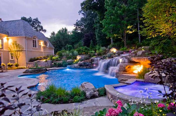 Pools with Waterfalls