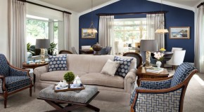 15 Lovely Living Room Designs with Blue Accents