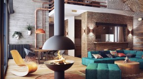 Brick Wall Accents in 15 Living Room Designs