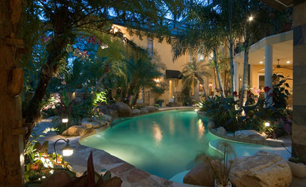 Tropical Backyard Pool Designs