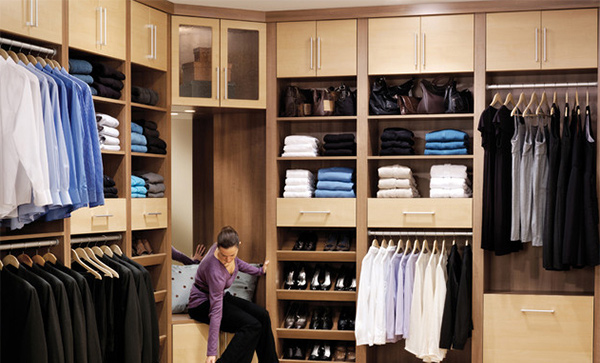 contemporary Walk In Closet