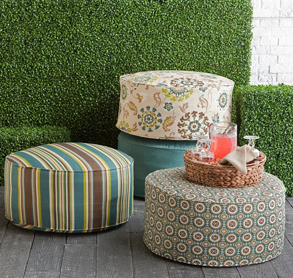 outdoor poufs