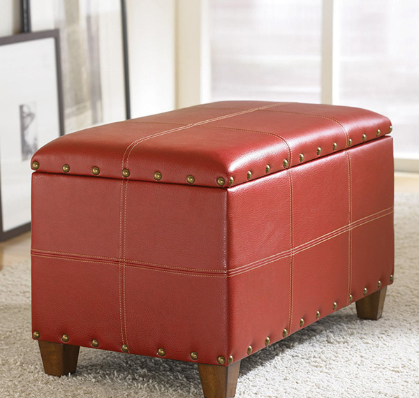 red ottoman