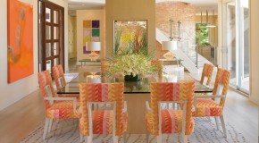 15 Catchy Orange Dining Room Designs