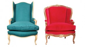 15 Antique Wingback Chairs in Plain Colors