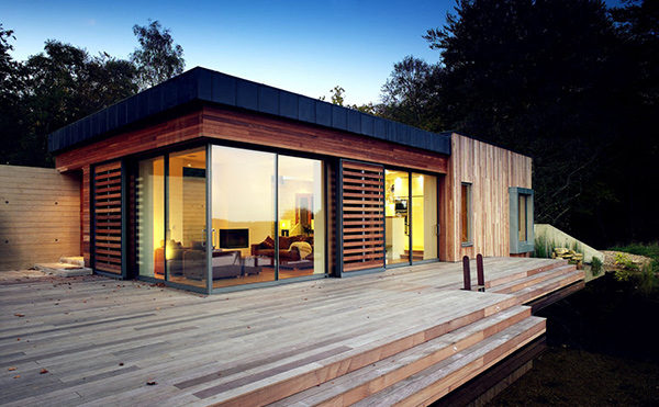 Green Roofed house