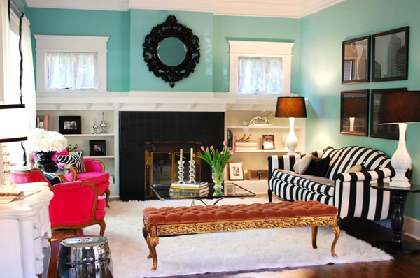 15 Scrumptious Turquoise Living Room Ideas | Home Design Lover