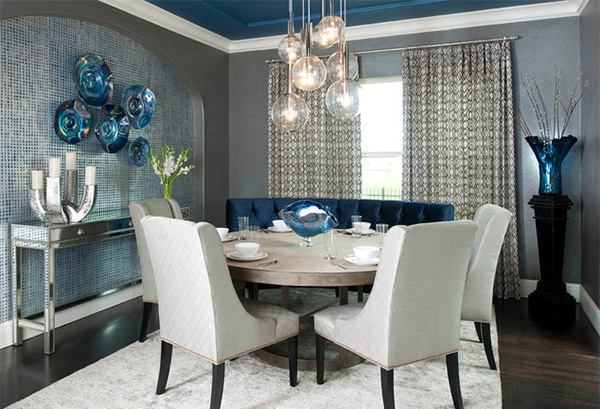15 Dining Room Walls Decorated with Plates | Home Design Lover