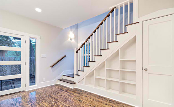 Under Staircase Shelves