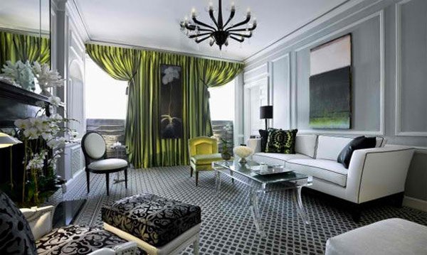 15 Contemporary Grey and Green Living Room Designs | Home Design Lover
