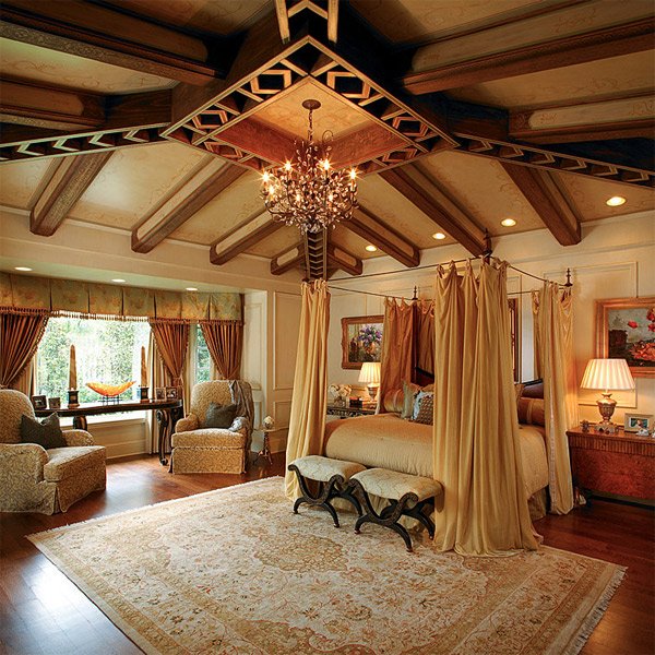 wooden tray ceiling