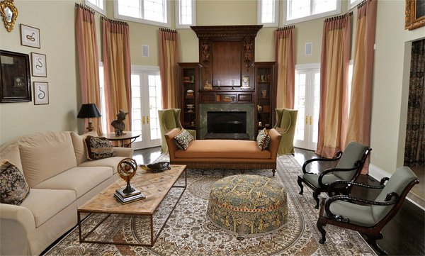classic Mediterranean design living room