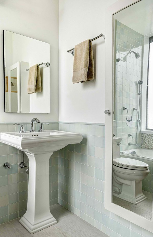 bathroom pedestal sink sinks mirror fascinating homedesignlover