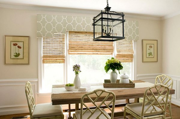 2. Cornice And Woven Blinds