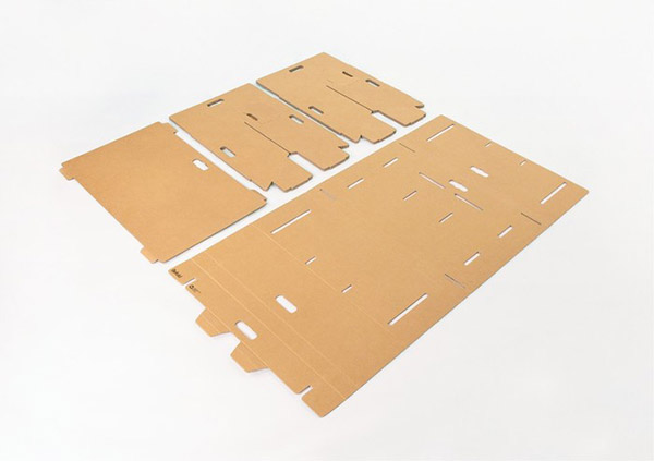 cardboard desk design
