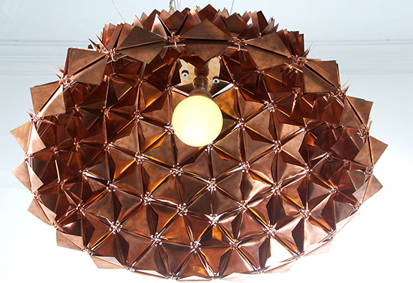 dome faceted chandelier