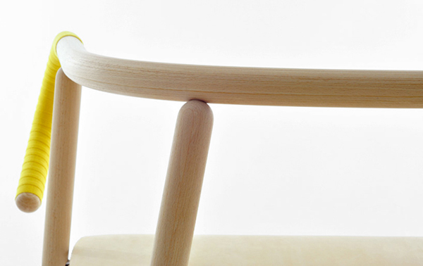 wooden texture chair