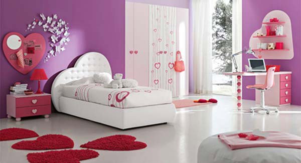 Bedroom Pink Hearts