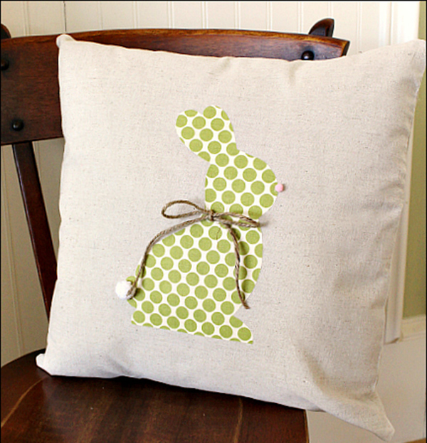 No Sew Easter Bunny Pillow