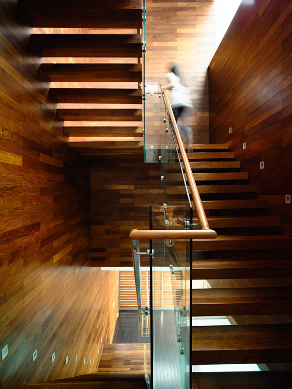 wood staircase