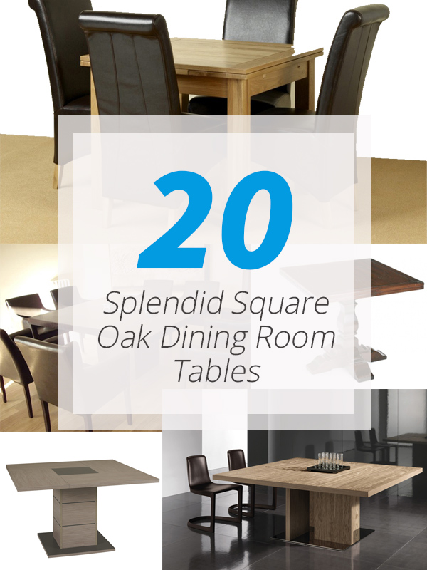 square oak tables