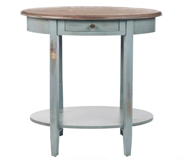 Oval shabby chic End Tables