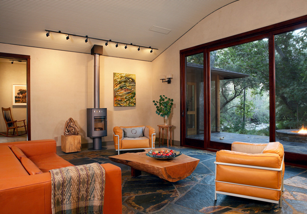 23 Fruity Orange Sofa Living Room | Home Design Lover