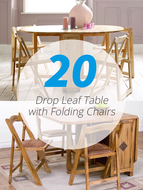20 Drop Leaf Table with Folding Chairs | Home Design Lover