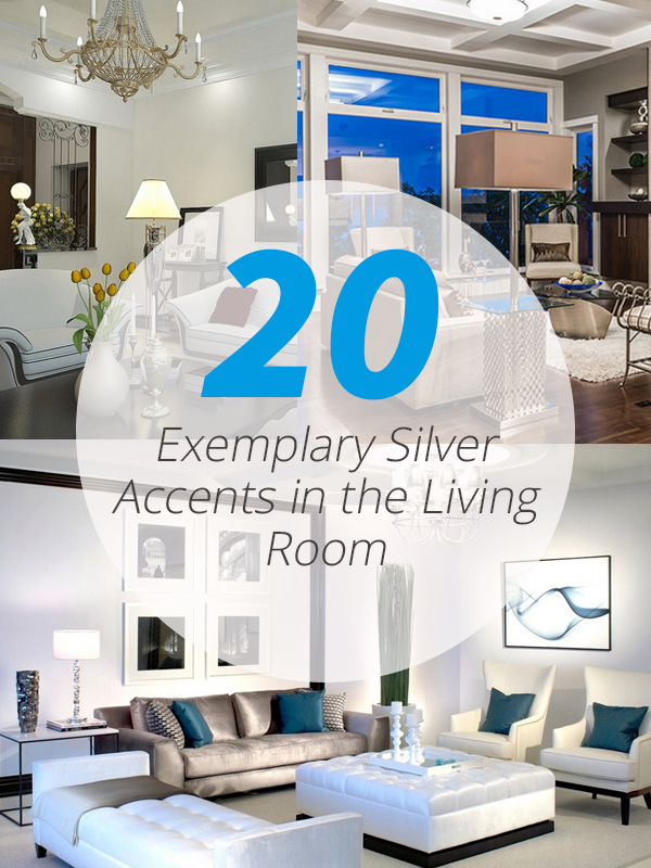 silver accents living room