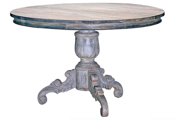 White Wash Antique Gray Dining Tables