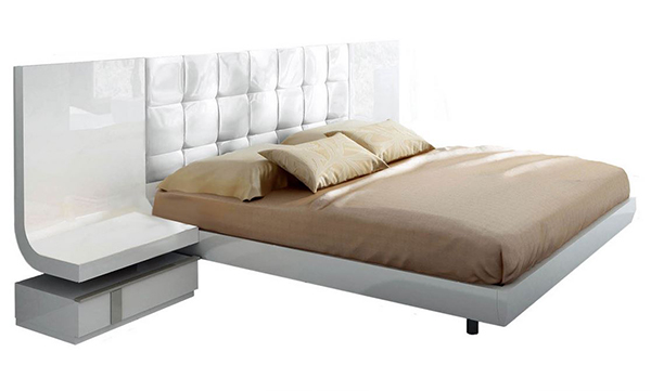 Granada White Lacquer Bedroom Set