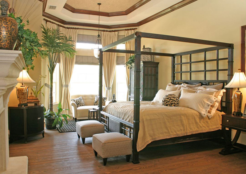 Elegant Tropical Bedroom Decor
