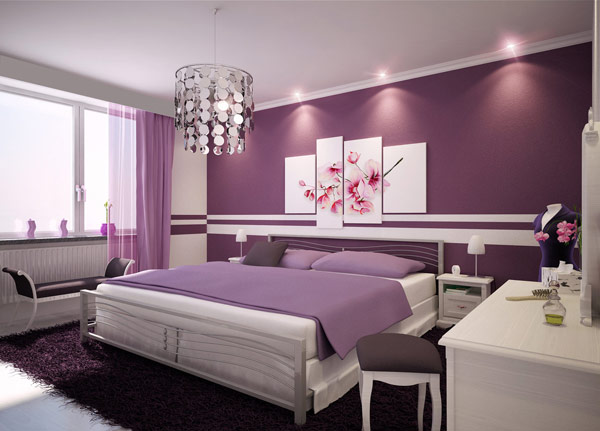 Pretty in Purple Bedroom