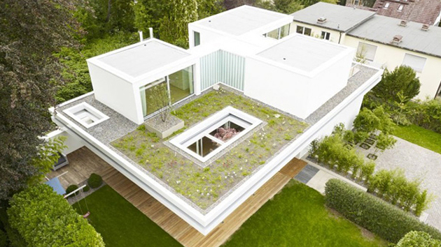 The Distinct and Simple  Rooftop  Garden of House  S Home  