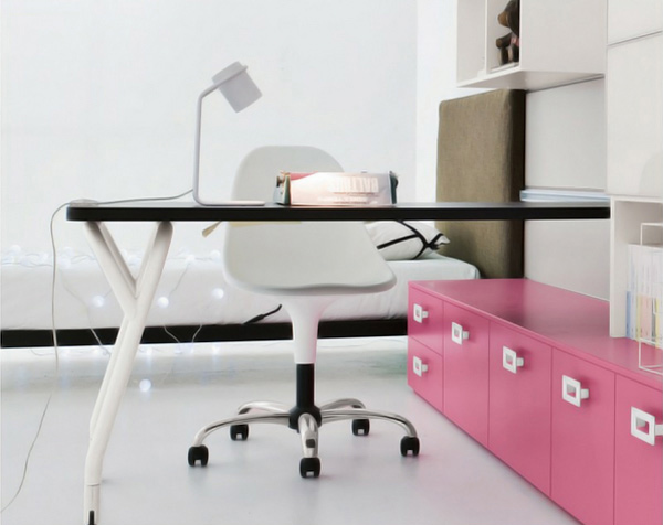 sliding desk chair