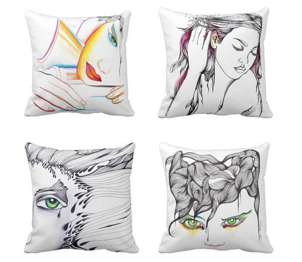 Artistic Throw Pillows