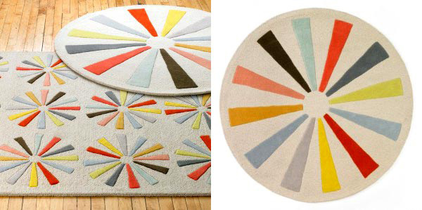 Pinwheel Round Rug