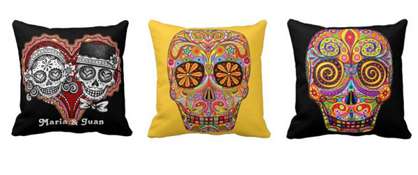 Artistic Skull Pillows